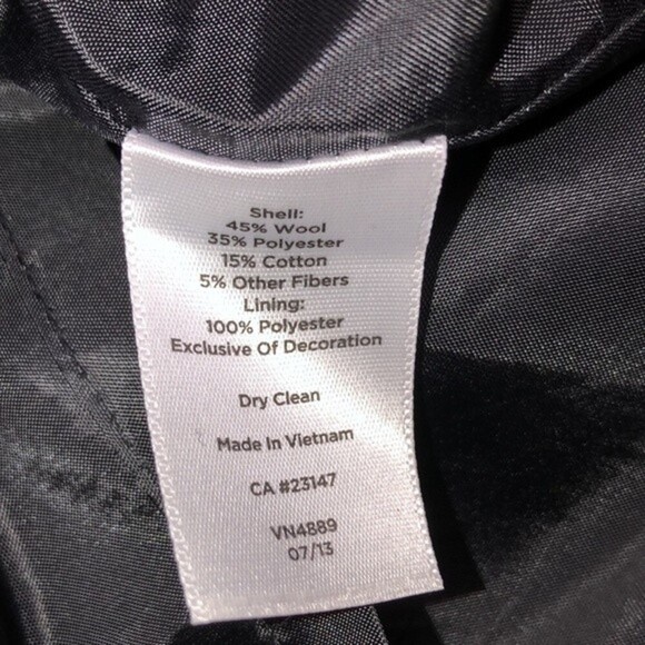 Talbots size 6 black & white knit pencil skirt with pockets - Picture 7 of 7